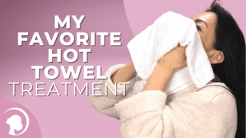 Warm washcloth on face 2025
